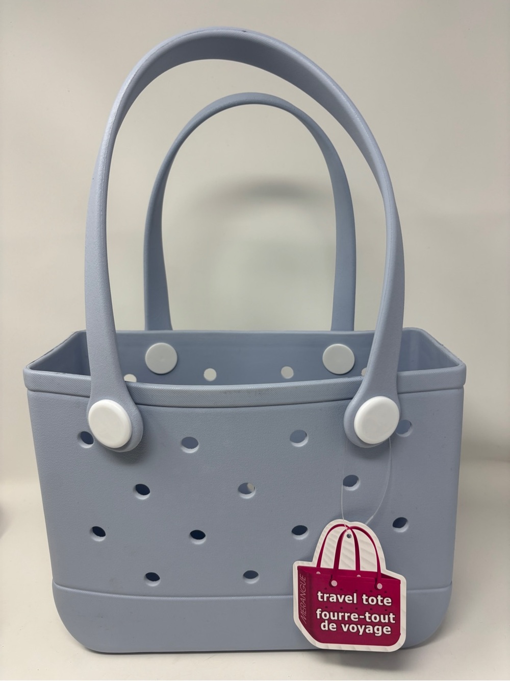 NWT Small EVA Multi Purpose Travel Tote Bag Beach Bag Light Blue